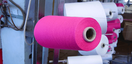 thread in pink and white