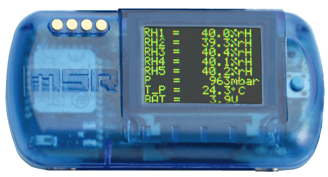 Wireless datalogger MSR145WD with OLED-display