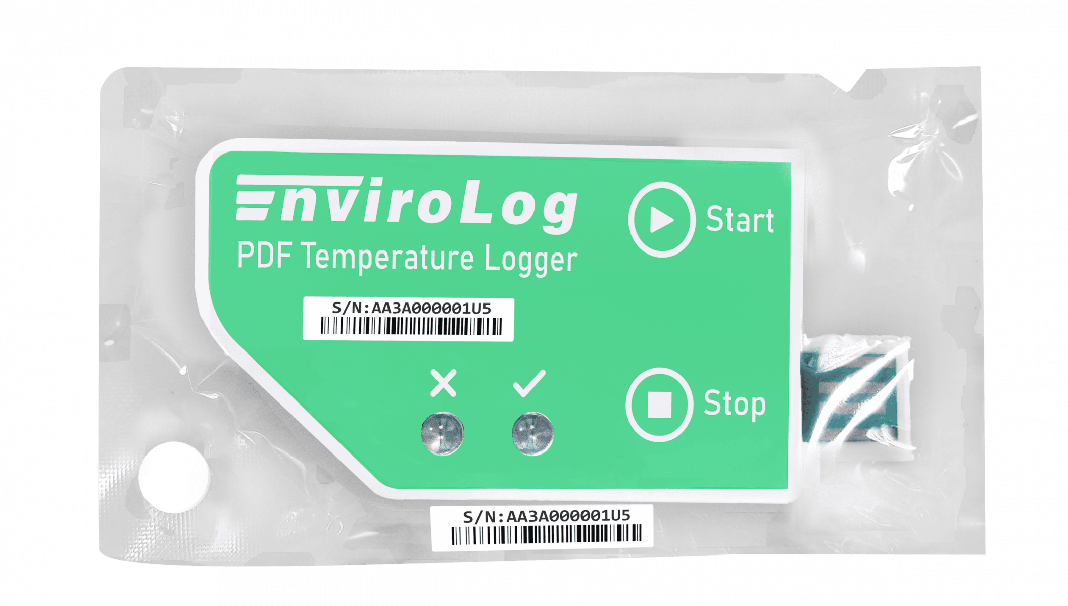 Single Use Data Logger EnviroLog