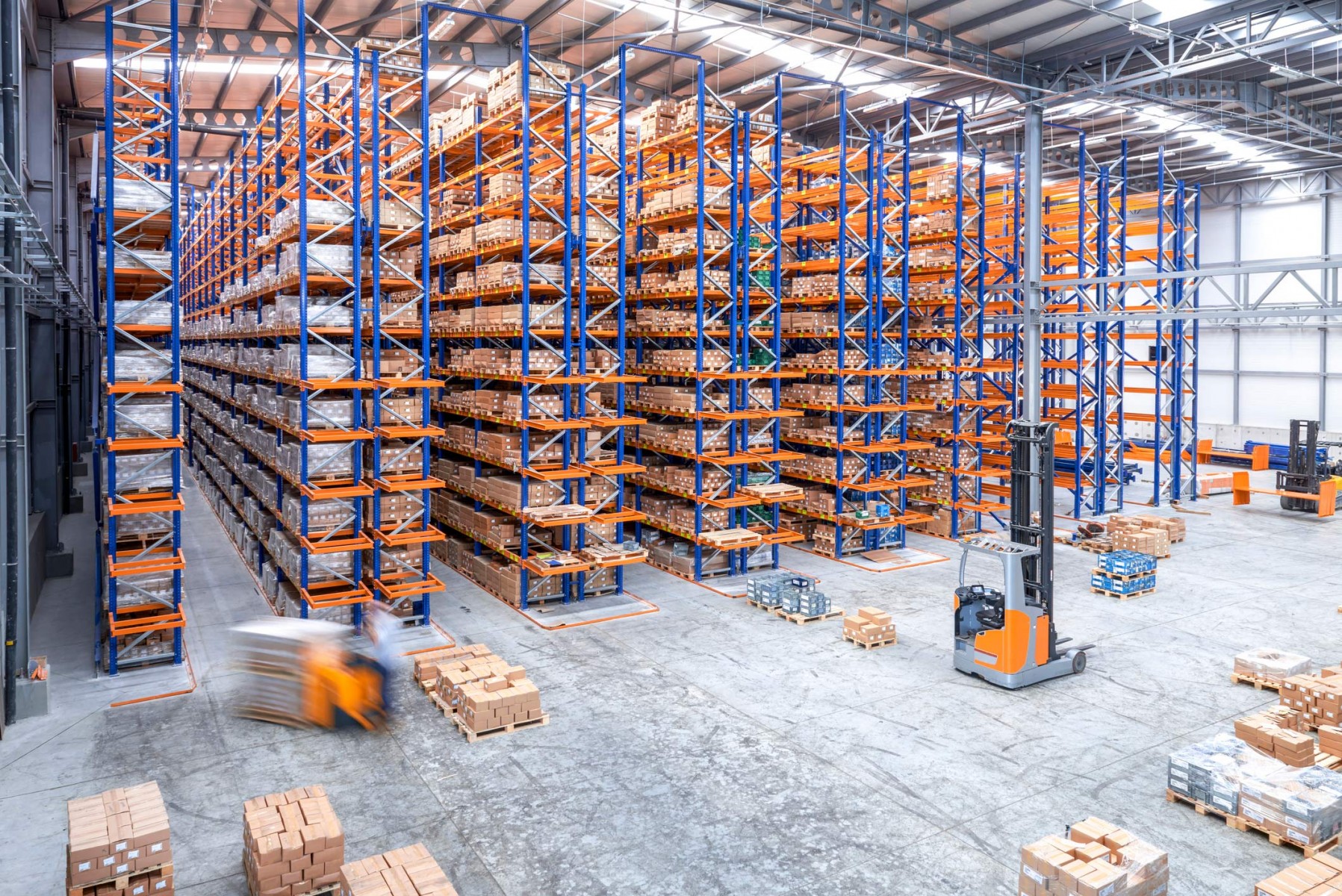Warehouse with racking