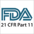 Logo FDA 21 CFR Teil 11 Konformität