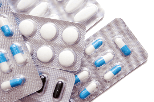 Blister packs with pills
